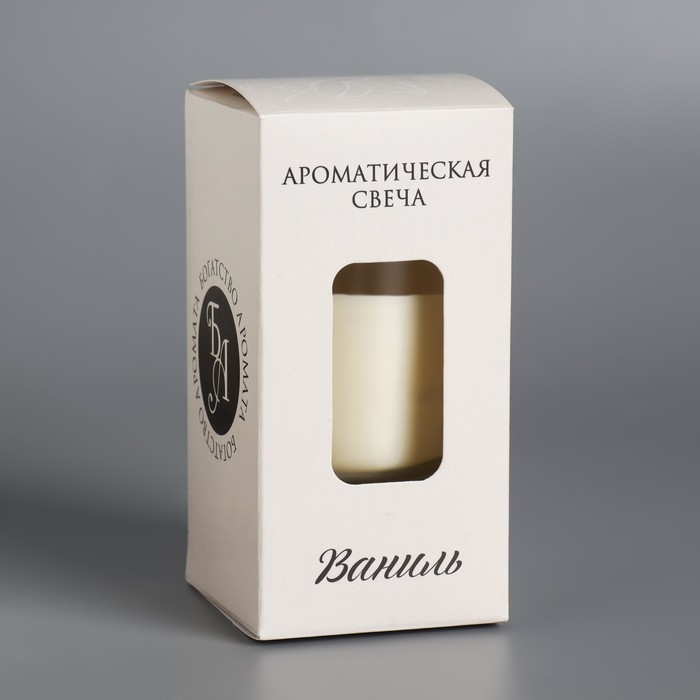 Свеча ароматическая в стакане  Свеча ароматическая в стакане "Нюд", 5х6 см, ваниль