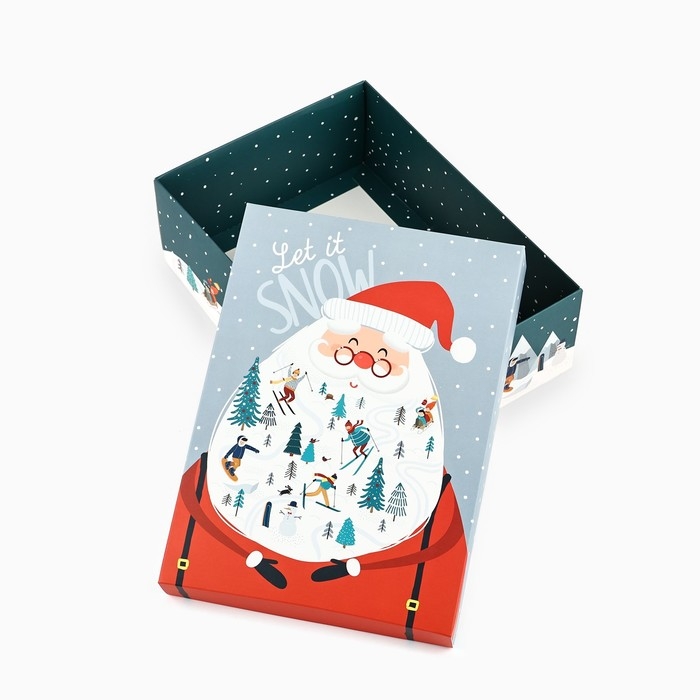 Коробка подарочная новогодняя складная «Новогодние истории», 21 х 15 х 7 см, Новый год Коробка подарочная новогодняя складная «Новогодние истории», 21 х 15 х 7 см, Новый год