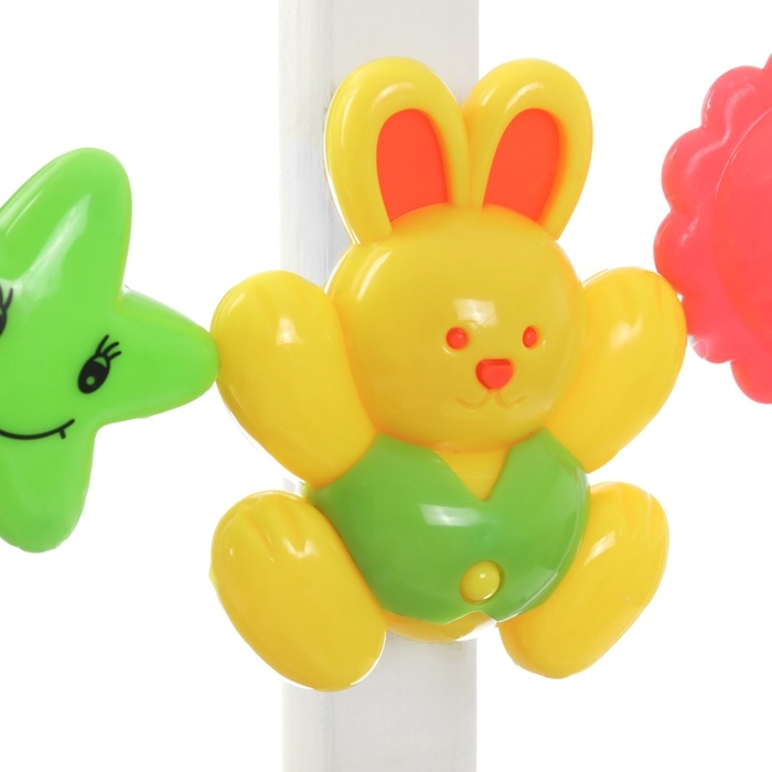 Растяжка на коляску/кроватку «Зайчики», 3 игрушки, Крошка Я Растяжка на коляску/кроватку «Зайчики», 3 игрушки, Крошка Я