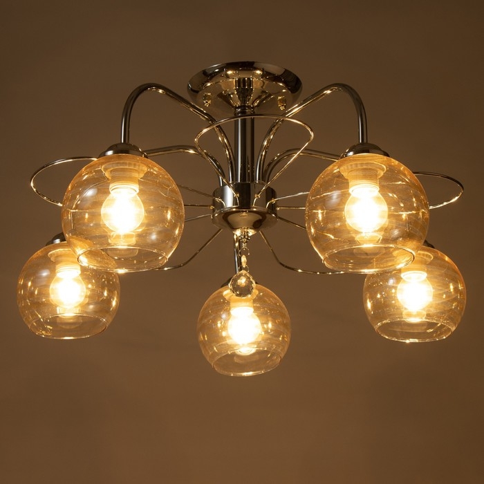 Люстра Люстра "Анрия" 5хЕ27 40Вт хром 59х59х30 см BayerLux