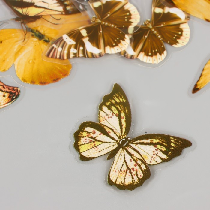 Наклейки PVC Наклейки PVC "Бабочки" набор 40 шт 8х7 см