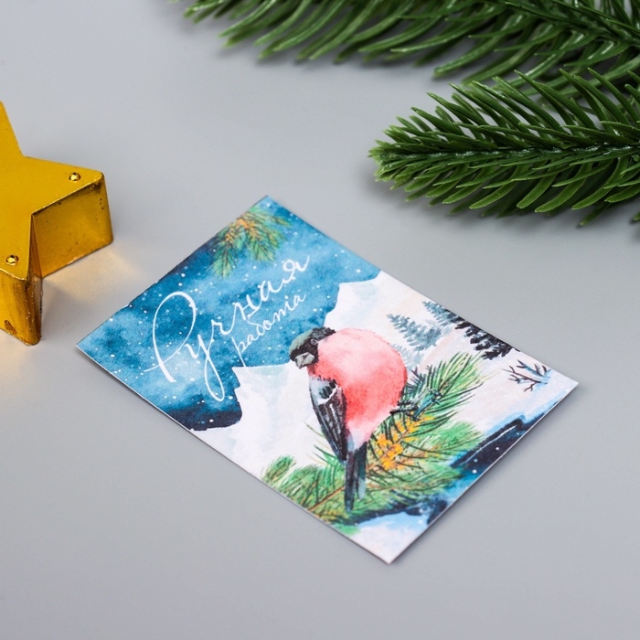 Набор открыток с семенами  Набор открыток с семенами "Вырасти сам" "С новым годом!" 5*7см