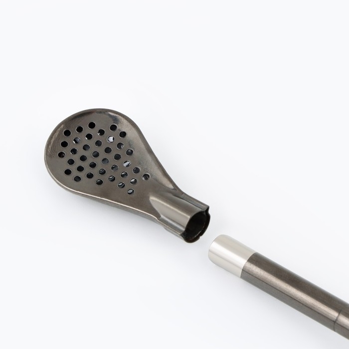 Бомбилья длячая Йерба Мате мини, набор 2 штуки с щёточками для чистки, чёрные, l-18.5 см Бомбилья длячая Йерба Мате мини, набор 2 штуки с щёточками для чистки, чёрные, l-18.5 см