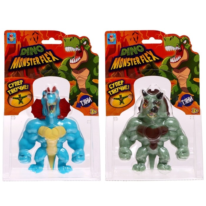 Тянущаяся фигурка Monster Flex. Dino, 14 см, 14 видов, МИКС Тянущаяся фигурка Monster Flex. Dino, 14 см, 14 видов, МИКС