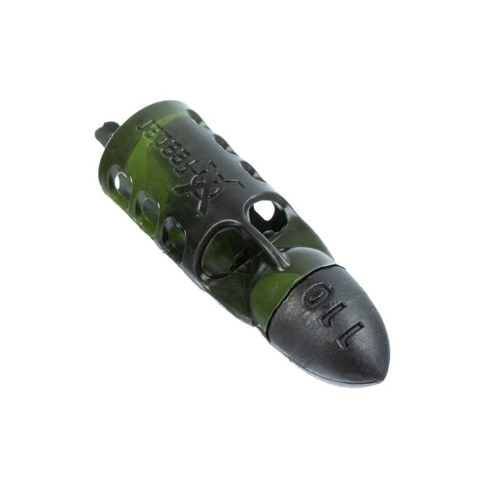 Груз-кормушка пластиковая X-FEEDER PL CAMO BULLET FLYING-2 M, цвет камо, 110 г, 32 мл Груз-кормушка пластиковая X-FEEDER PL CAMO BULLET FLYING-2 M, цвет камо, 110 г, 32 мл