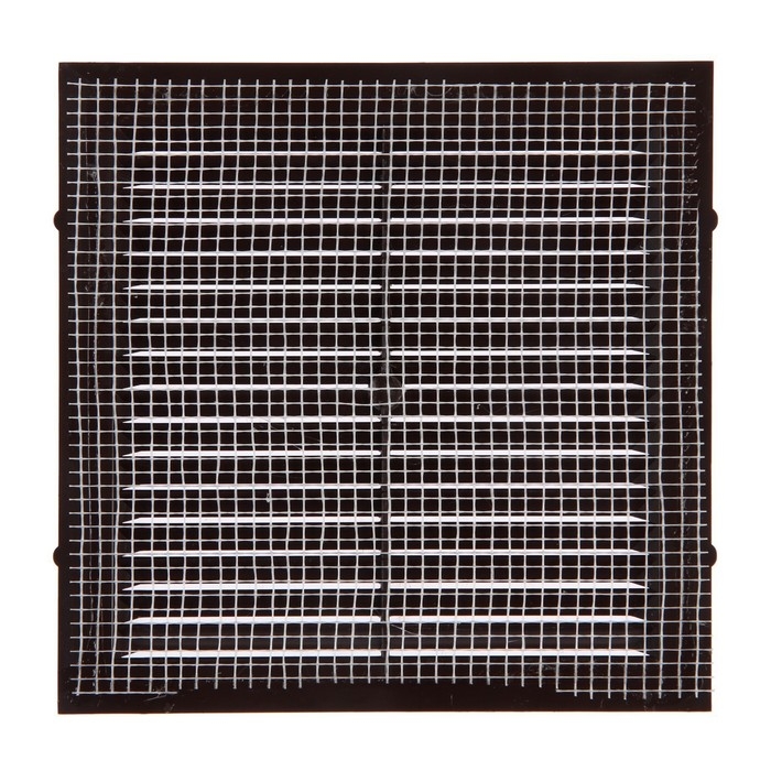 Решетка вентиляционная ZEIN Люкс Л155КР, 155 x 155 мм, с сеткой, неразъемная, коричневая Решетка вентиляционная ZEIN Люкс Л155КР, 155 x 155 мм, с сеткой, неразъемная, коричневая