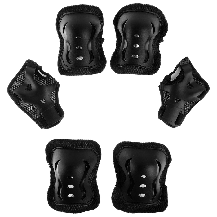 Защита роликовая ONLYTOP OT-2020, р. M, цвет чёрный Защита роликовая ONLYTOP OT-2020, р. M, цвет чёрный