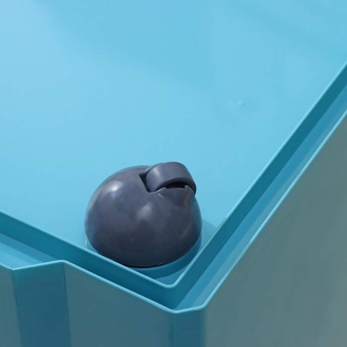 Контейнер для хранения игрушек на колесах Follow Me, 57 л, цвет синий колокольчик Контейнер для хранения игрушек на колесах Follow Me, 57 л, цвет синий колокольчик