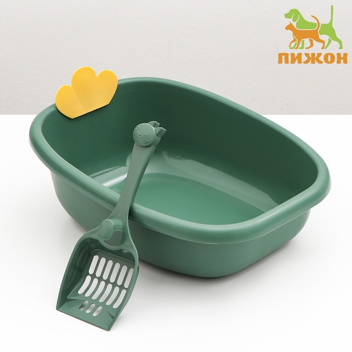 Туалет без борта 41 х 33,5 х 15,5 см, зелёный Туалет без борта 41 х 33,5 х 15,5 см, зелёный