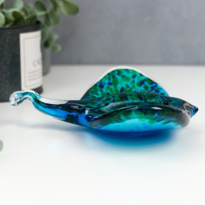 Сувенир стекло Сувенир стекло "Яркий скат" под муранское стекло 4.4х17х15.5 см