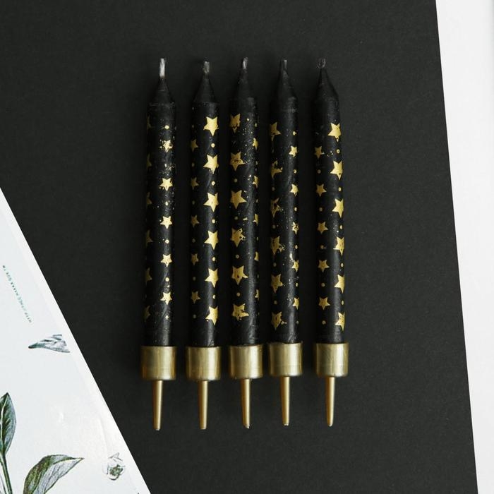 Свечи для торта &laquo;Birthday party&raquo;, 6 шт., 9 х 0,8 см