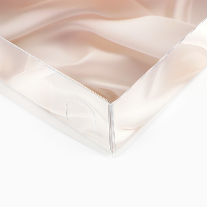 Кондитерская упаковка, коробка для макарун с PVC крышкой, For you, 17 х 12 х 3 см Кондитерская упаковка, коробка для макарун с PVC крышкой, For you, 17 х 12 х 3 см