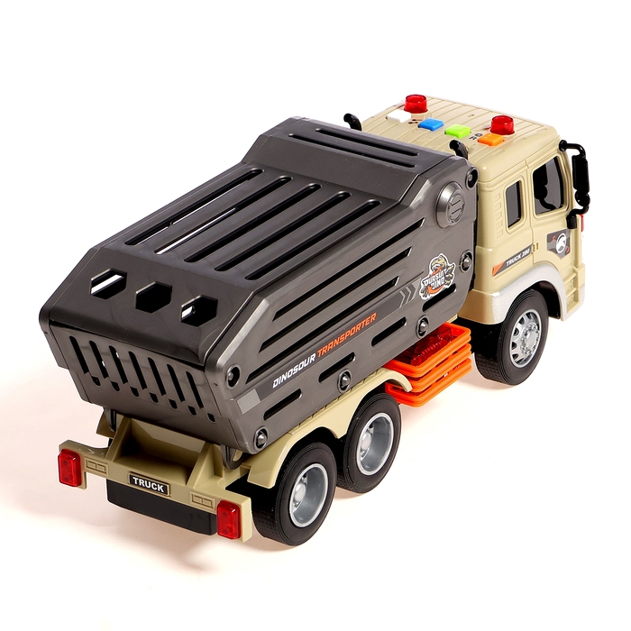 Грузовик «Дино», 1:16, инерция, световые и звуковые эффекты Грузовик «Дино», 1:16, инерция, световые и звуковые эффекты