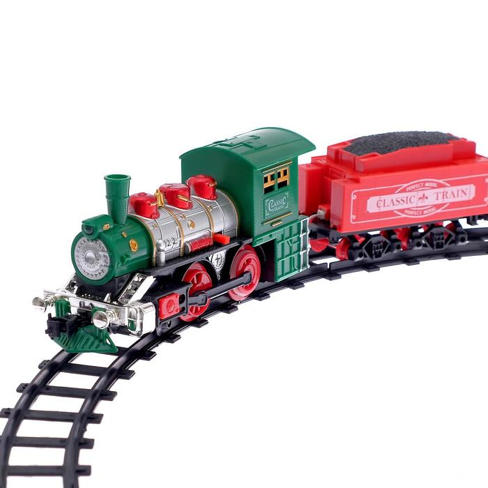 Железная дорога «Классик», со световыми, звуковыми и дымовыми эффектами, протяжённость пути 2,88 м Железная дорога «Классик», со световыми, звуковыми и дымовыми эффектами, протяжённость пути 2,88 м