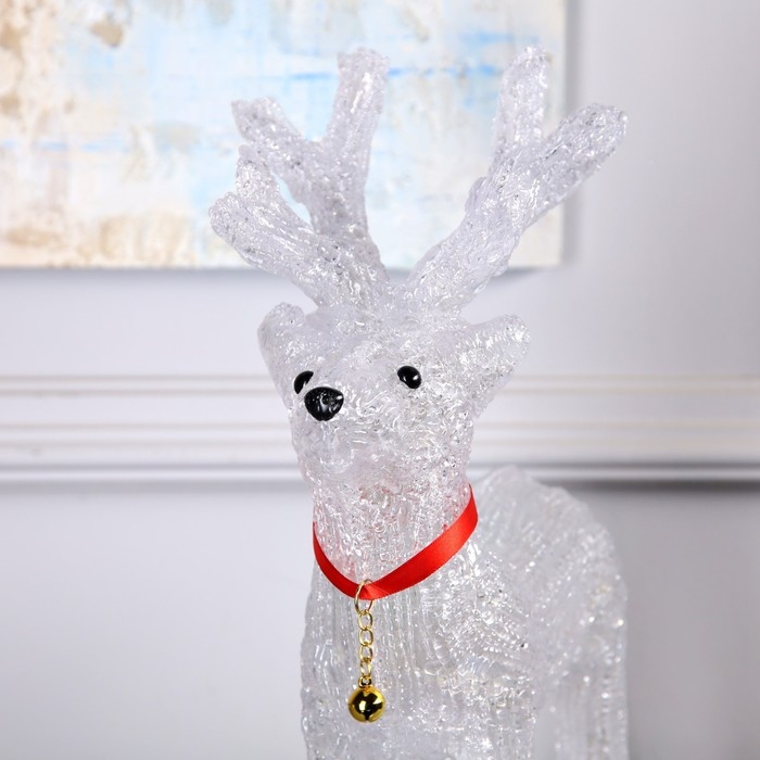 Светодиодная фигура «Оленёнок» 28 × 36 × 18 см, акрил, 40 LED, 220 В, свечение белое Светодиодная фигура «Оленёнок» 28 × 36 × 18 см, акрил, 40 LED, 220 В, свечение белое