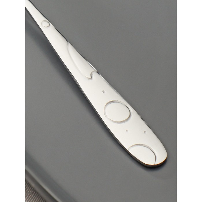 Набор вилок столовых из нержавеющей стали Доляна «Бабл», h=20 см, 6 шт, цвет серебряный Набор вилок столовых из нержавеющей стали Доляна «Бабл», h=20 см, 6 шт, цвет серебряный