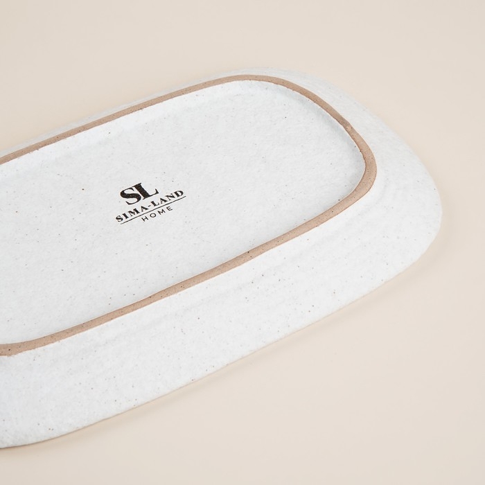 Блюдо для подачи SL Home «Арена Бланка», 25×15,5 см, цвет белый Блюдо для подачи SL Home «Арена Бланка», 25×15,5 см, цвет белый