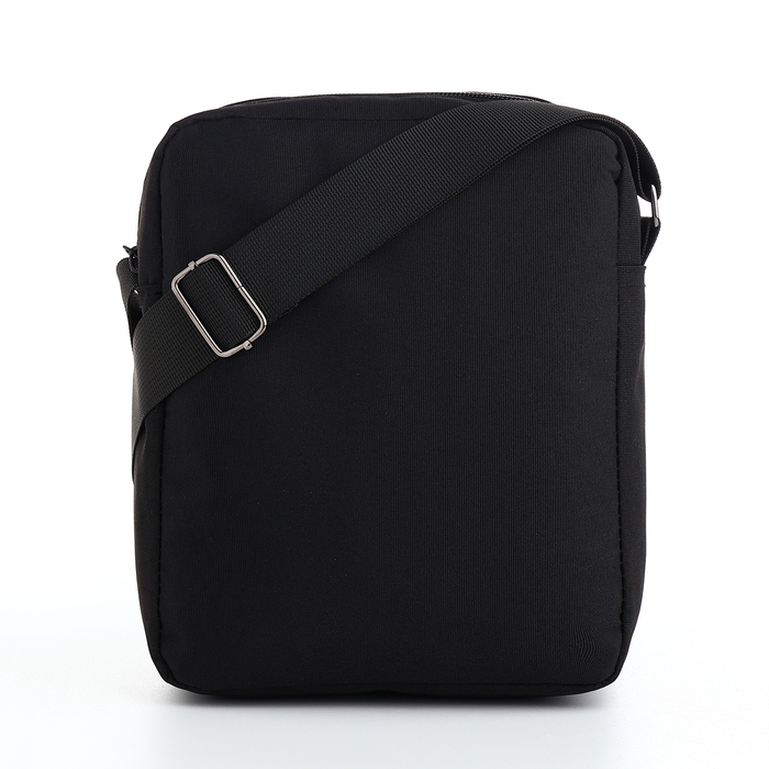 Сумка мужская на молниях, 3 наружных кармана, цвет чёрный Сумка мужская на молниях, 3 наружных кармана, цвет чёрный