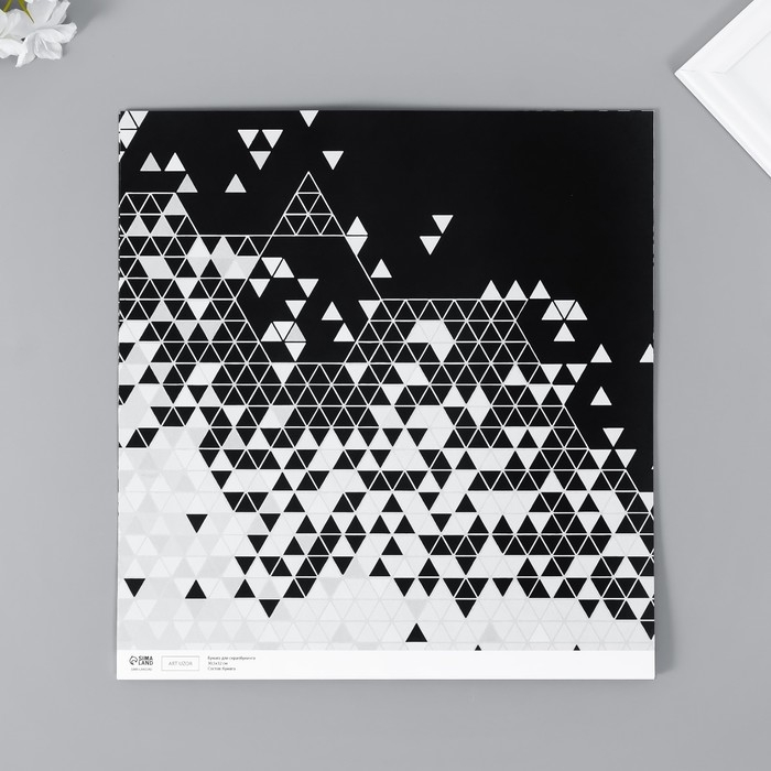 Бумага для скрапбукинга двусторонняя Бумага для скрапбукинга двусторонняя "Стиль" плотность 180 гр набор 5 шт 30,5х32 см