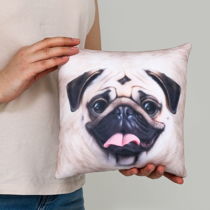 Подушка антистресс, собака Подушка антистресс, собака "Мопс"