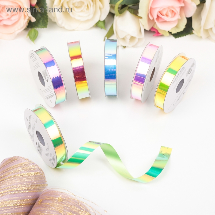 Лента упаковочная, ассорти, набор 6 шт., 1,2 см х 5 м Лента упаковочная, ассорти, набор 6 шт., 1,2 см х 5 м