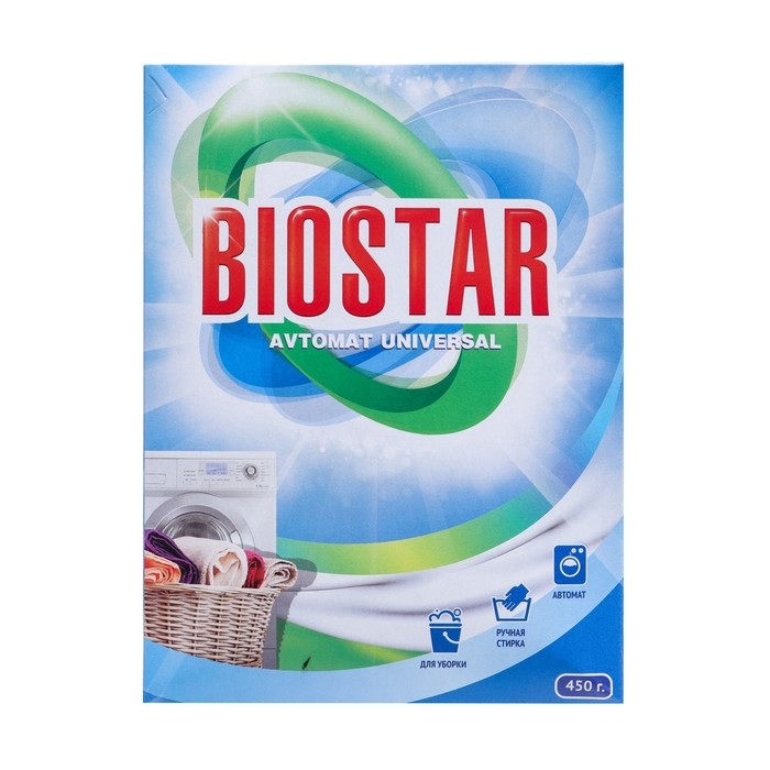 Стиральный порошок, Biostar автомат, 450 гр Стиральный порошок, Biostar автомат, 450 гр