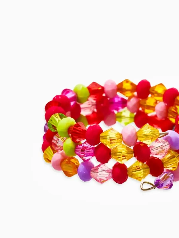 Браслет-пружинка детский &laquo;Выбражулька. Льдинки&raquo;, три ряда, d=5 см цветной