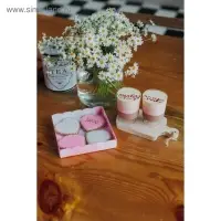 Коробка для печенья, кондитерская упаковка с пластиковой крышкой, Happy time, 15&times;15&times;3 см