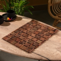 Коврик из тикового дерева, 40х30х0,7 см