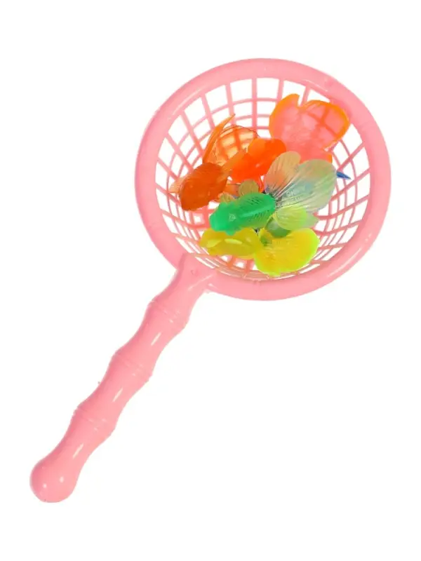 Игровой набор &laquo;Весёлая рыбалка&raquo;, 10 рыбок, сачок, МИКС