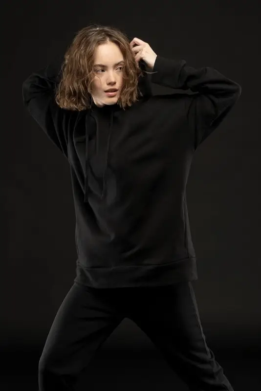 Худи унисекс H2, черное, размер XS/S Худи унисекс H2, черное, размер XS/S