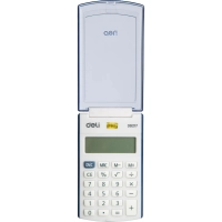 Калькулятор карманный Deli E39217, 8-р, батар., 102x61мм, синий