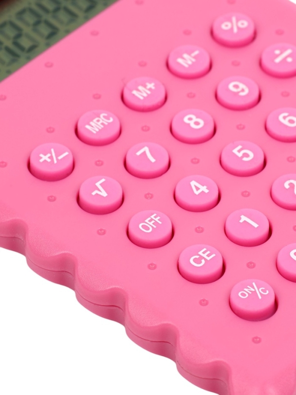 Калькулятор настольный 08-разрядный KS-012, розовый