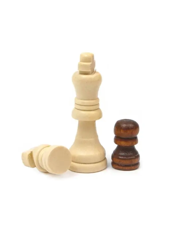 Настольная игра 3 в 1, набор: шахматы, шашки, нарды, 34&times;34 см