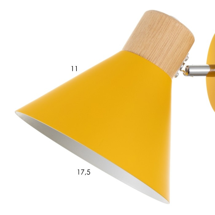 Бра "Ресто" Е27 40Вт желтый 18х11х17,5 см