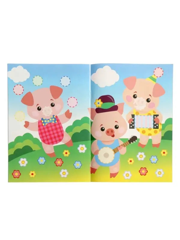 Книжка с наклейками &laquo;Сказки&raquo;, 16 стр.