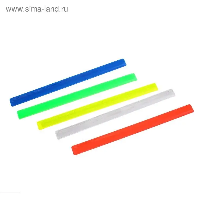 Браслет светоотражающий, 40 см, цвета МИКС Браслет светоотражающий, 40 см, цвета МИКС