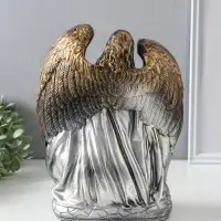 Фигура "Ангел хранитель" бронза с золотом 30х23х14 см