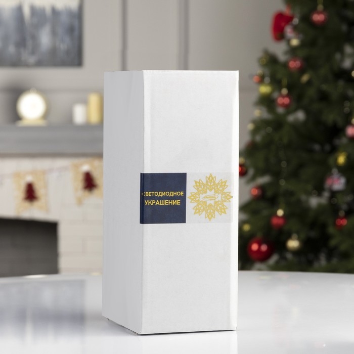 Светодиодная фигура «Ёлка золотистая» 12 × 25 × 12 см, металл, батарейки АААх3 (не в комплекте), свечение тёплое белое Светодиодная фигура «Ёлка золотистая» 12 × 25 × 12 см, металл, батарейки АААх3 (не в комплекте), свечение тёплое белое