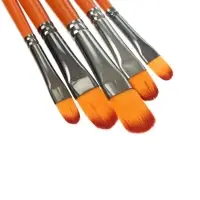 Набор кистей для рисования, синтетика, 5 штук: № 2, 4, 6, 8, 10, плоские, международный размер