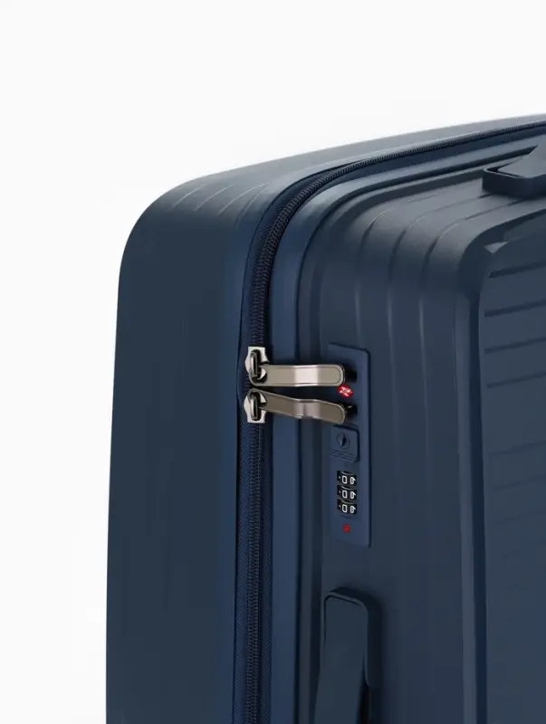 Чемодан на колёсах, 24", кодовый замок, 40&times;24&times;65 см, синий