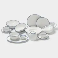 Кружка Magistro Blue Lagoon, 350 мл, фарфор, белая