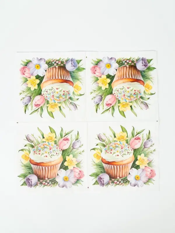 СФ Pero Prestige 33х33 "Весенний кекс" 3слоя 20л, 12 в тр. уп.