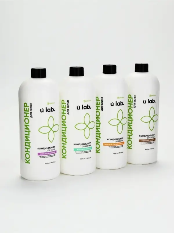 Кондиционер для белья, аромат персик и белый мускус, 1000 мл, ULAB