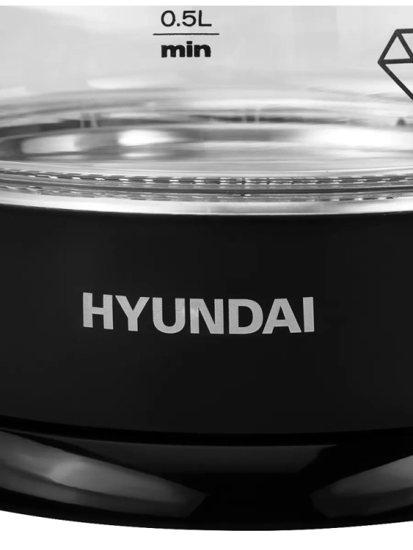 Чайник HYK-G2011 1,7л 2200Вт черный (стекло)