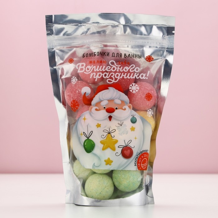 Подарочный набор косметики новогодний «Волшебного праздника», бомбочки для ванны, 18 х 20 г, Новый Год Подарочный набор косметики новогодний «Волшебного праздника», бомбочки для ванны, 18 х 20 г, Новый Год