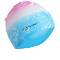 Шапочка для плавания взрослая ONLYTOP Swim, силиконовая, обхват 54-60 см, МИКС