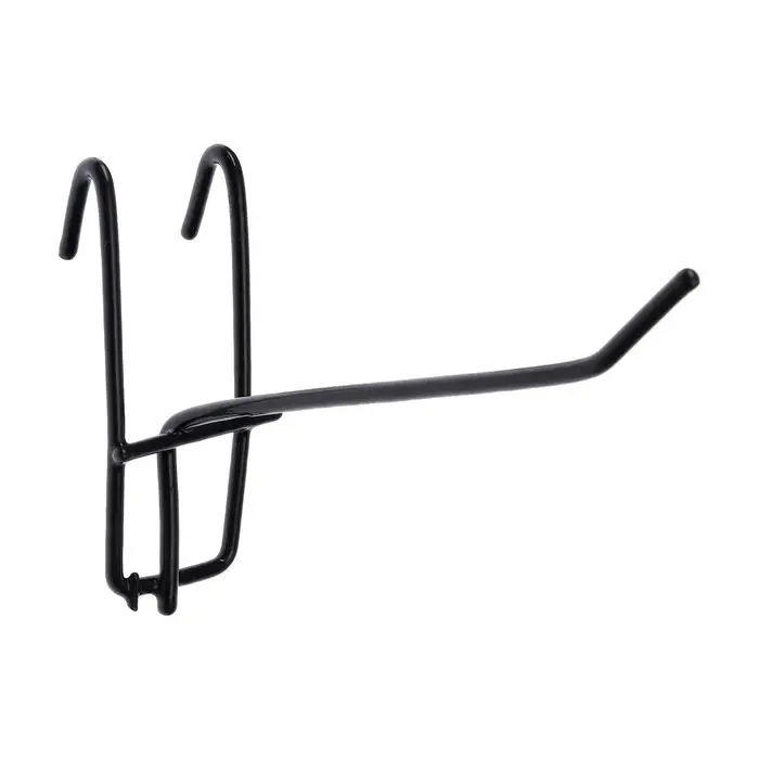 Крючок на сетку одинарный, d=3 мм, L=15 см, цвет чёрный Крючок на сетку одинарный, d=3 мм, L=15 см, цвет чёрный