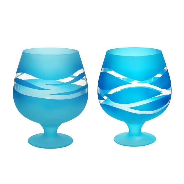 Ваза для цветов &laquo;Фэнтези&raquo; бренди бокал на ножке, 7 л, h=29 см, d=16.5 см, стекло, МИКС