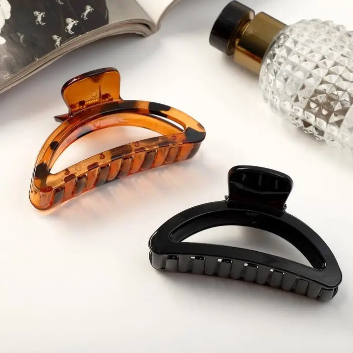 Крабик для волос «Глянец», дуга тонкая, 8.5 см, МИКС Крабик для волос «Глянец», дуга тонкая, 8.5 см, МИКС